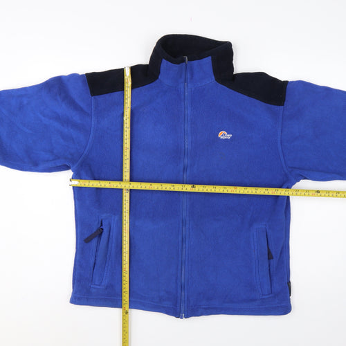 Lowe Alpine Men’s Blue Black M Moyeh Full Zip Fleece Hiking Jacket