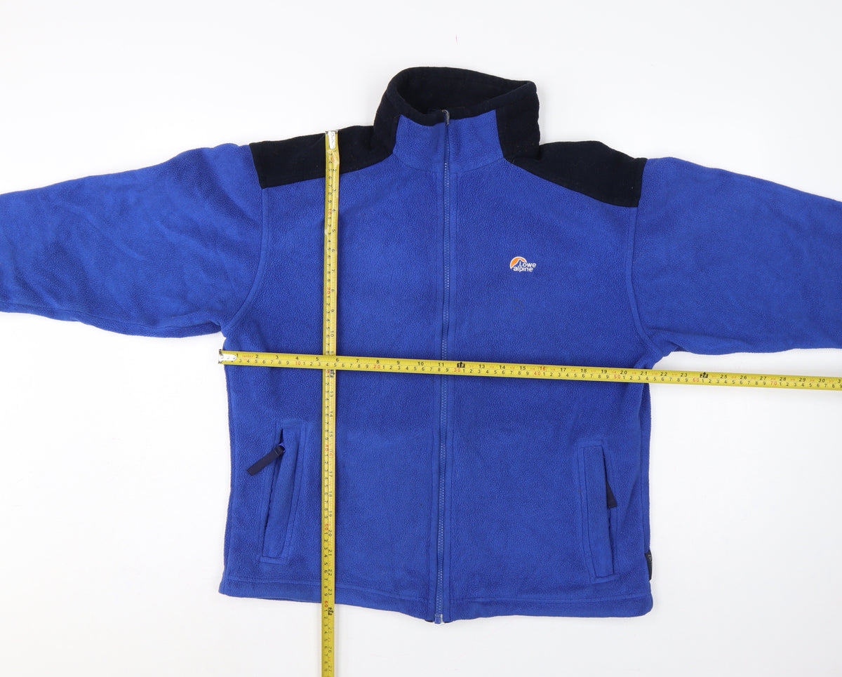 Lowe Alpine Men’s Blue Black M Moyeh Full Zip Fleece Hiking Jacket