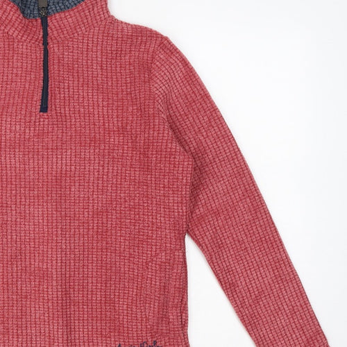 Weird Fish Women’s Red Size 10 1/4 Zip Fleece Sweatshirt