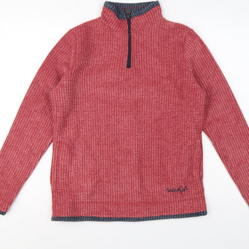 Weird Fish Women’s Red Size 10 1/4 Zip Fleece Sweatshirt