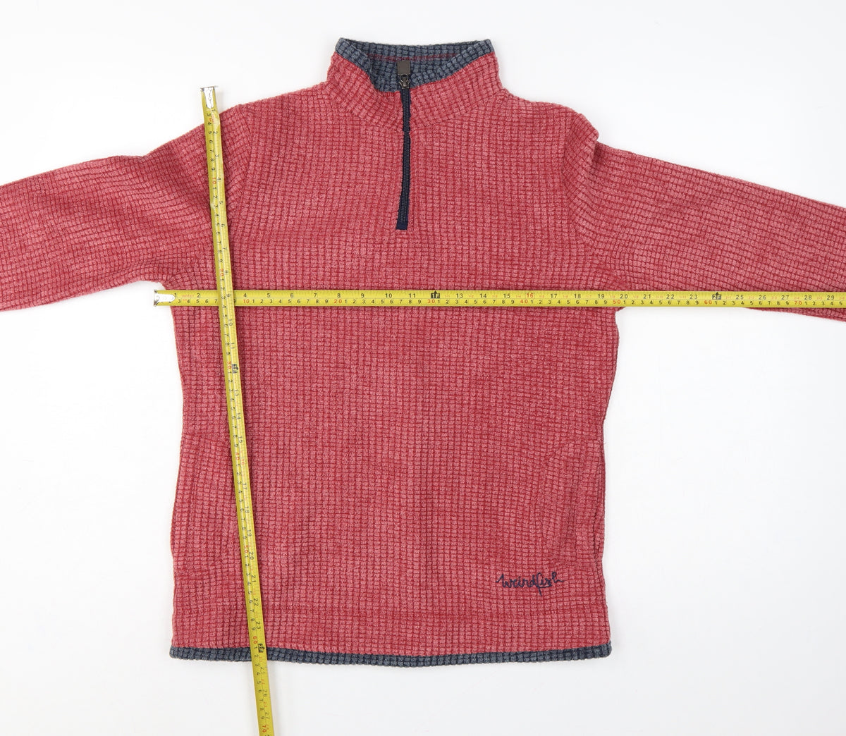Weird Fish Women’s Red Size 10 1/4 Zip Fleece Sweatshirt