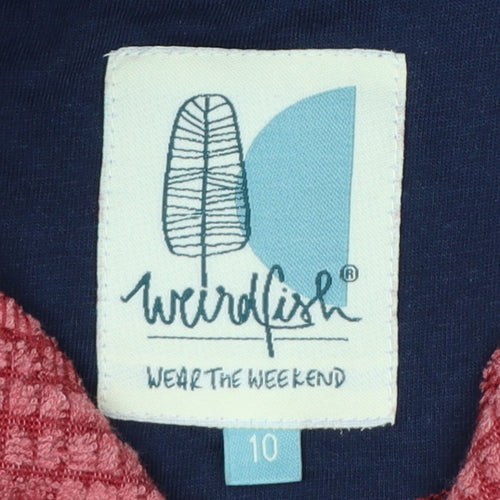 Weird Fish Women’s Red Size 10 1/4 Zip Fleece Sweatshirt