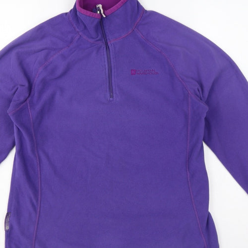 Mountain Warehouse Women’s Purple UK 12 Pullover 1/4 Zip Fleece Sweatshirt