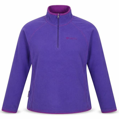 Mountain Warehouse Women’s Purple UK 12 Pullover 1/4 Zip Fleece Sweatshirt