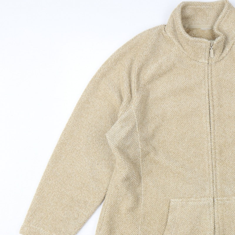 Marks & Spencer Women Beige UK 20 Fleece Full Zip Jacket Pockets
