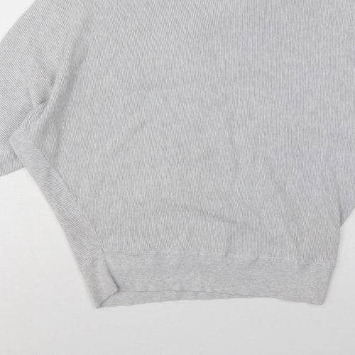 Phase Eight Women Grey M Fine Knit Crew Neck Pullover Jumper