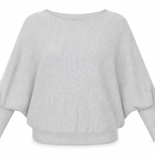 Phase Eight Women Grey M Fine Knit Crew Neck Pullover Jumper