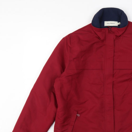 Amy Moore Women’s Red M Padded Full Zip Jacket Collared