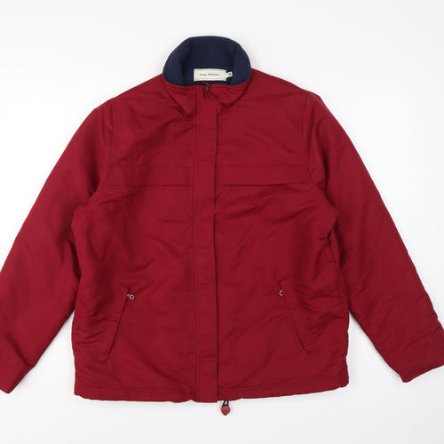 Amy Moore Women’s Red M Padded Full Zip Jacket Collared