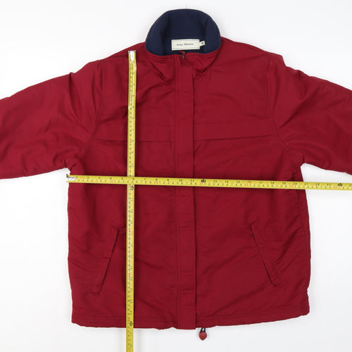 Amy Moore Women’s Red M Padded Full Zip Jacket Collared
