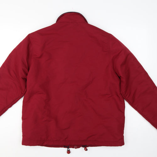 Amy Moore Women’s Red M Padded Full Zip Jacket Collared
