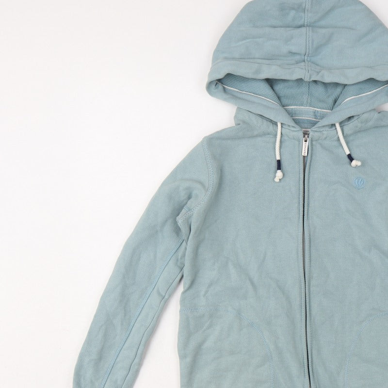 Fat Face Men’s Blue XS Full Zip Hooded Fleece Hoodie Pockets