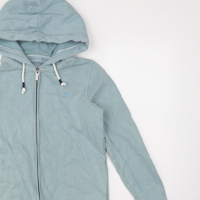 Fat Face Men’s Blue XS Full Zip Hooded Fleece Hoodie Pockets