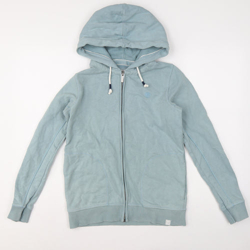Fat Face Men’s Blue XS Full Zip Hooded Fleece Hoodie Pockets