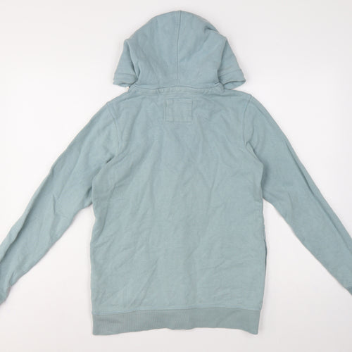 Fat Face Men’s Blue XS Full Zip Hooded Fleece Hoodie Pockets