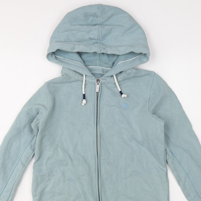 Fat Face Men’s Blue XS Full Zip Hooded Fleece Hoodie Pockets