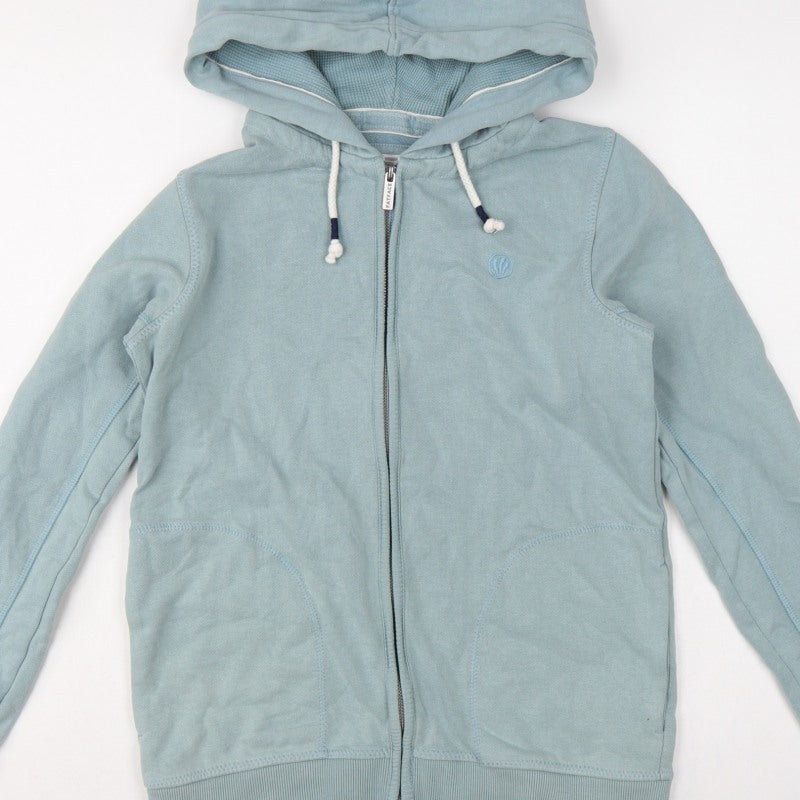 Fat Face Men’s Blue XS Full Zip Hooded Fleece Hoodie Pockets