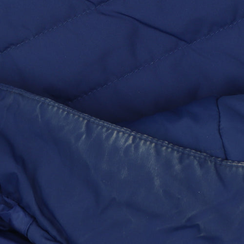 Land's End Women’s Blue XL Quilted Puffer Jacket Full Zip