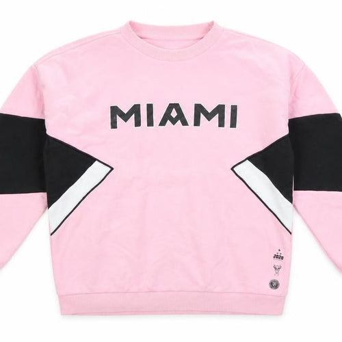 M&S Girls Pink 11-12 Years Pullover MLS Miami Colourblock Sweatshirt