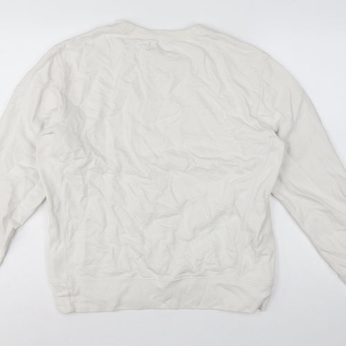 Polo Ralph Lauren Men’s White L Crew Neck Pullover Sweatshirt Logo