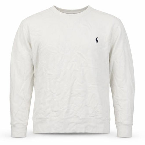 Polo Ralph Lauren Men’s White L Crew Neck Pullover Sweatshirt Logo