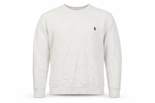 Polo Ralph Lauren Men’s White L Crew Neck Pullover Sweatshirt Logo