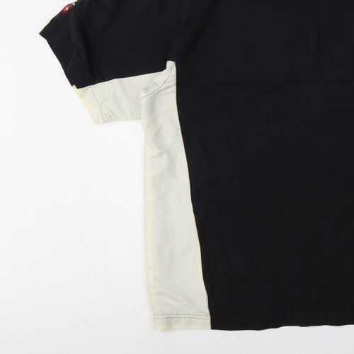 Dunlop Golf Men’s Black White XL Short Sleeve 1/2 Zip Windbreaker
