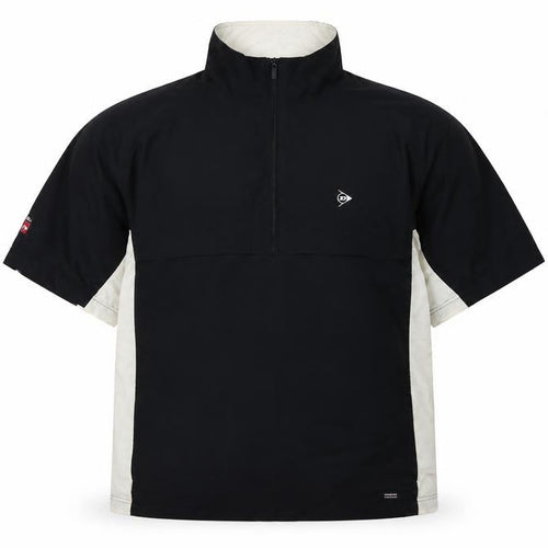 Dunlop Golf Men’s Black White XL Short Sleeve 1/2 Zip Windbreaker