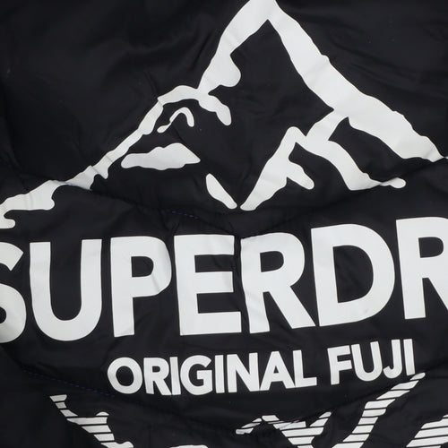 Superdry Women’s Blue UK 8 Puffer Jacket Quilted Insulated
