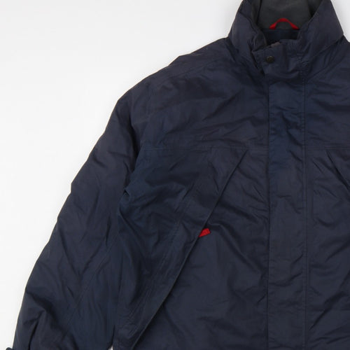ES Sport Men’s Blue L Padded Parka Jacket Full Zip Outdoor