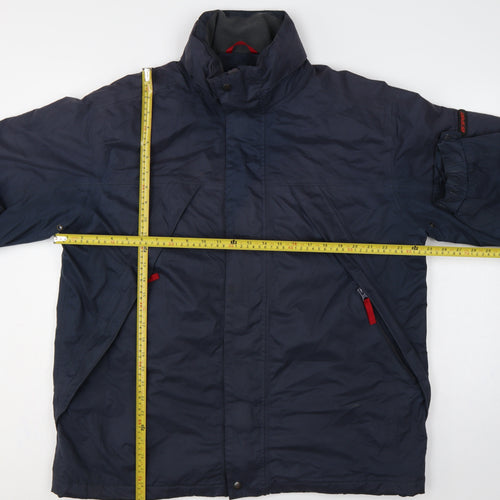 ES Sport Men’s Blue L Padded Parka Jacket Full Zip Outdoor