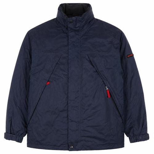 ES Sport Men’s Blue L Padded Parka Jacket Full Zip Outdoor