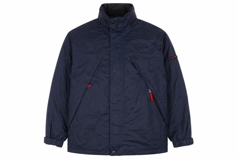 ES Sport Men’s Blue L Padded Parka Jacket Full Zip Outdoor