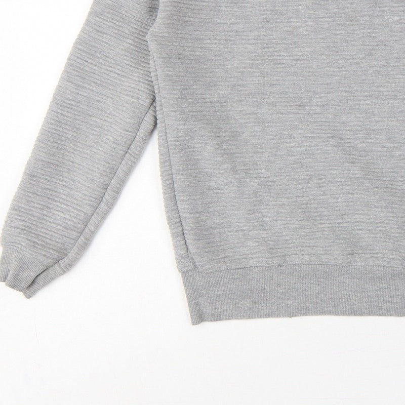 Zara Trafaluc Women Grey S Pullover Crew Neck Sweatshirt