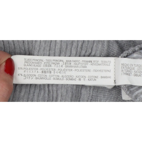 Zara Trafaluc Women Grey S Pullover Crew Neck Sweatshirt