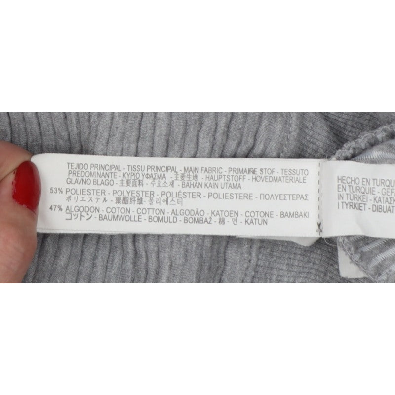 Zara Trafaluc Women Grey S Pullover Crew Neck Sweatshirt