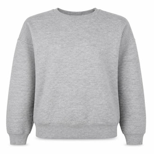 Zara Trafaluc Women Grey S Pullover Crew Neck Sweatshirt