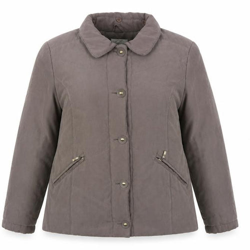 Eastex Women’s Brown UK 14 Padded Collared Button Jacket
