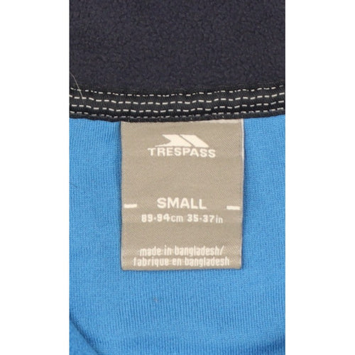 Trespass Men's Blue S 1/4 Zip Fleece Pullover Sweatshirt