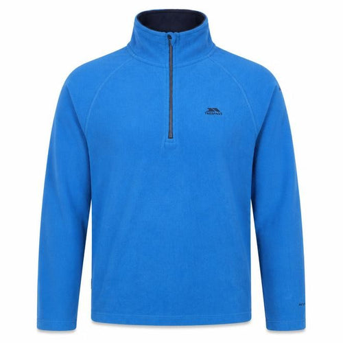 Trespass Men's Blue S 1/4 Zip Fleece Pullover Sweatshirt