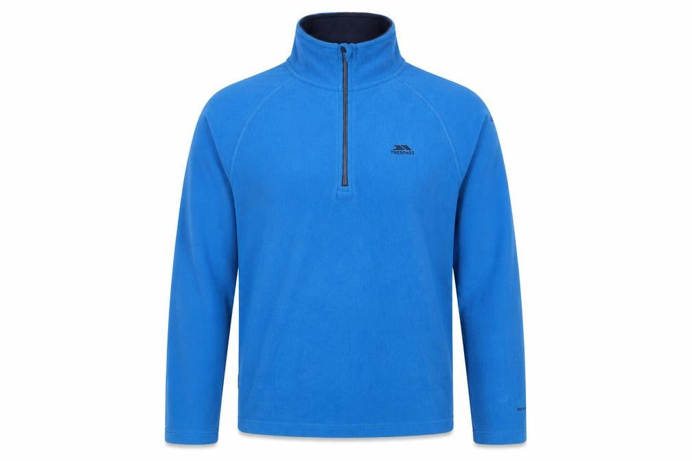 Trespass Men's Blue S 1/4 Zip Fleece Pullover Sweatshirt