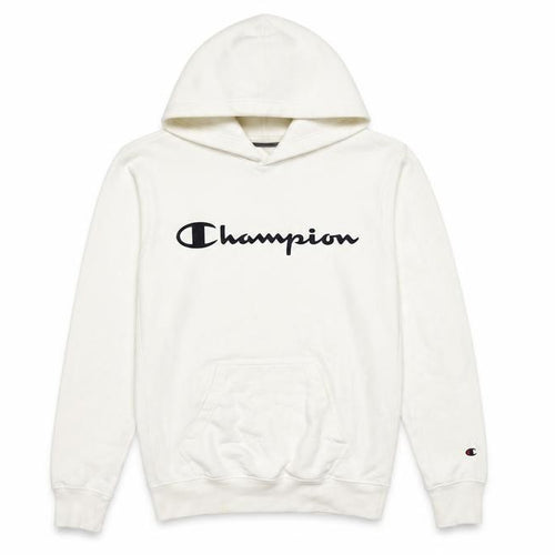 Champion Men’s Ivory XS Pullover Logo Hoodie Hooded Fleece