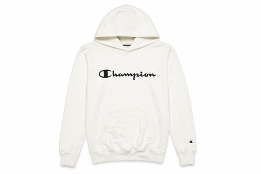 Champion Men’s Ivory XS Pullover Logo Hoodie Hooded Fleece