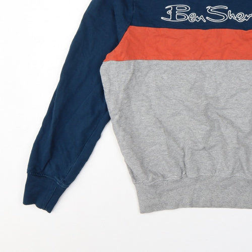Ben Sherman Men's Multicoloured M Pullover Logo Sweatshirt
