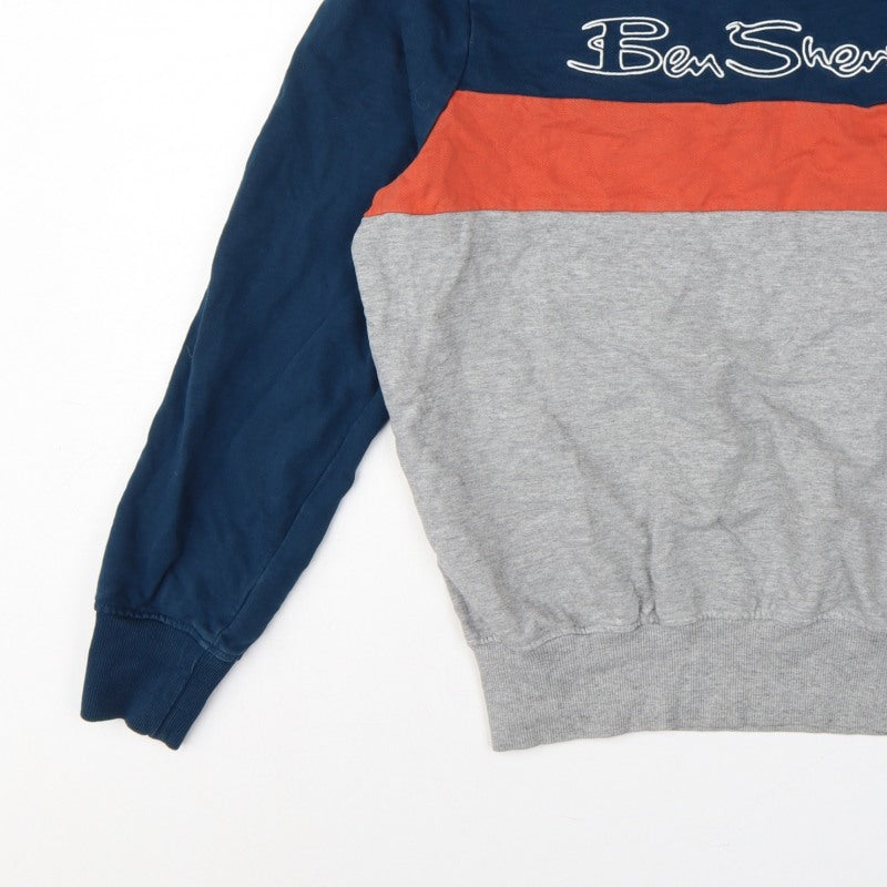 Ben Sherman Men's Multicoloured M Pullover Logo Sweatshirt