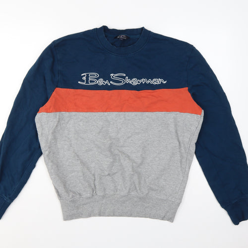 Ben Sherman Men's Multicoloured M Pullover Logo Sweatshirt