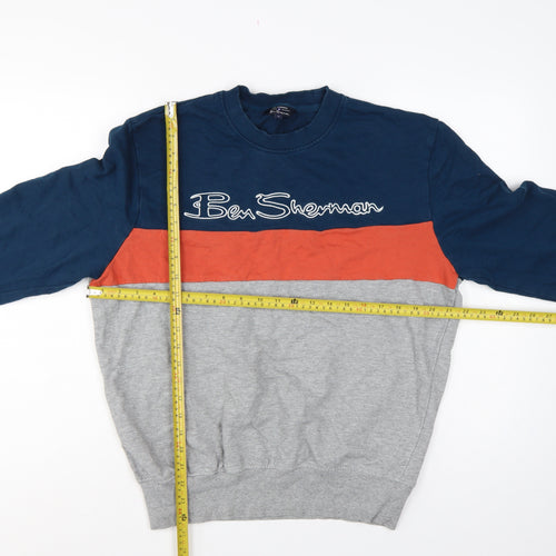 Ben Sherman Men's Multicoloured M Pullover Logo Sweatshirt
