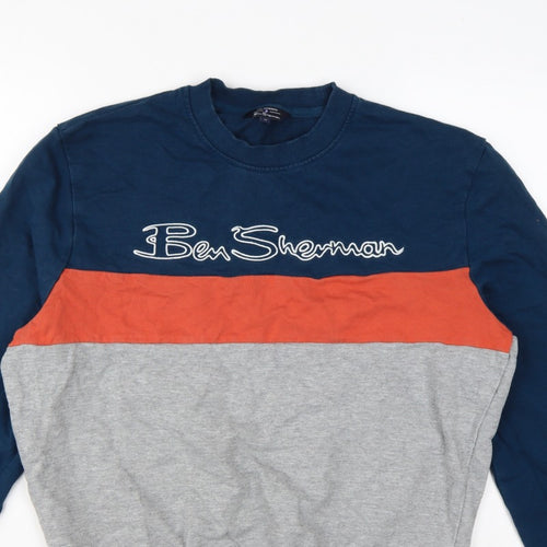 Ben Sherman Men's Multicoloured M Pullover Logo Sweatshirt