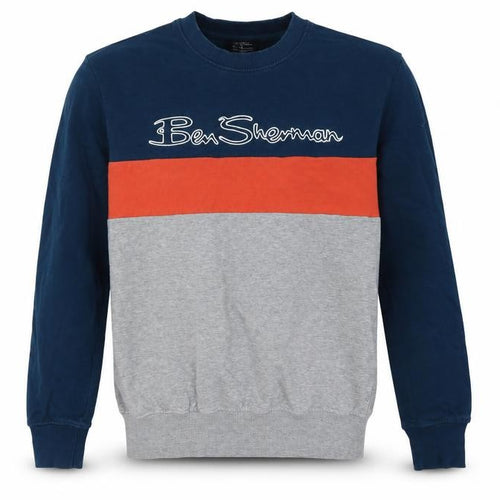 Ben Sherman Men's Multicoloured M Pullover Logo Sweatshirt