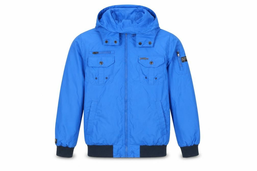 Jack & Jones Men’s Blue M Hooded Full Zip Utility Jacket